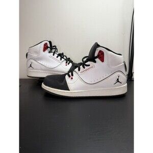 Nike Air Jordan 1 Flight 2 Premium White Black Red 631784-102 Sz 7Y